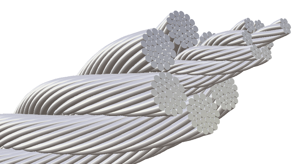 Drahtseil mit Konstruktion 6x36WS+IWRC