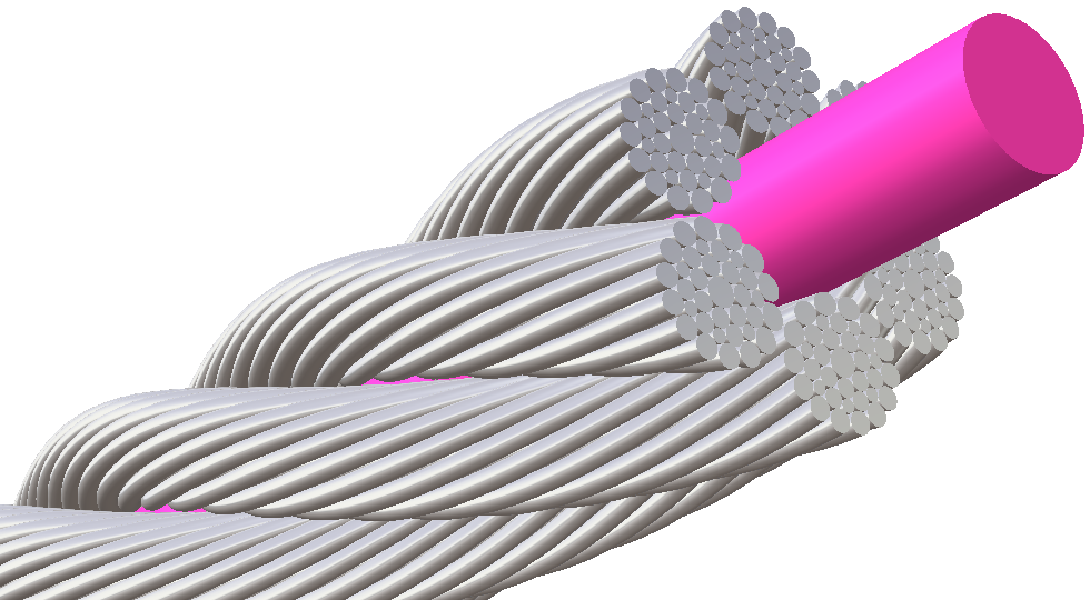 Drahtseil mit Konstruktion 6x36WS+FC Drahtseil mit Konstruktion 6x36WS+FC