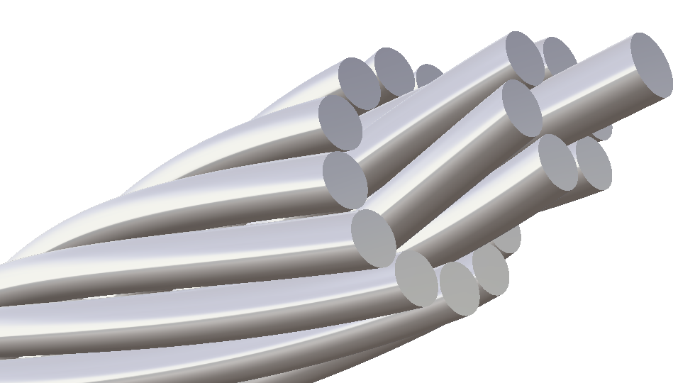 Drahtseil mit Konstruktion 1x19