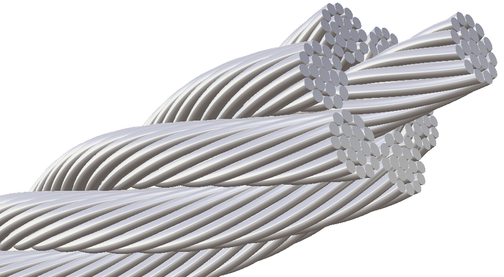 Drahtseil mit Konstruktion 7x19