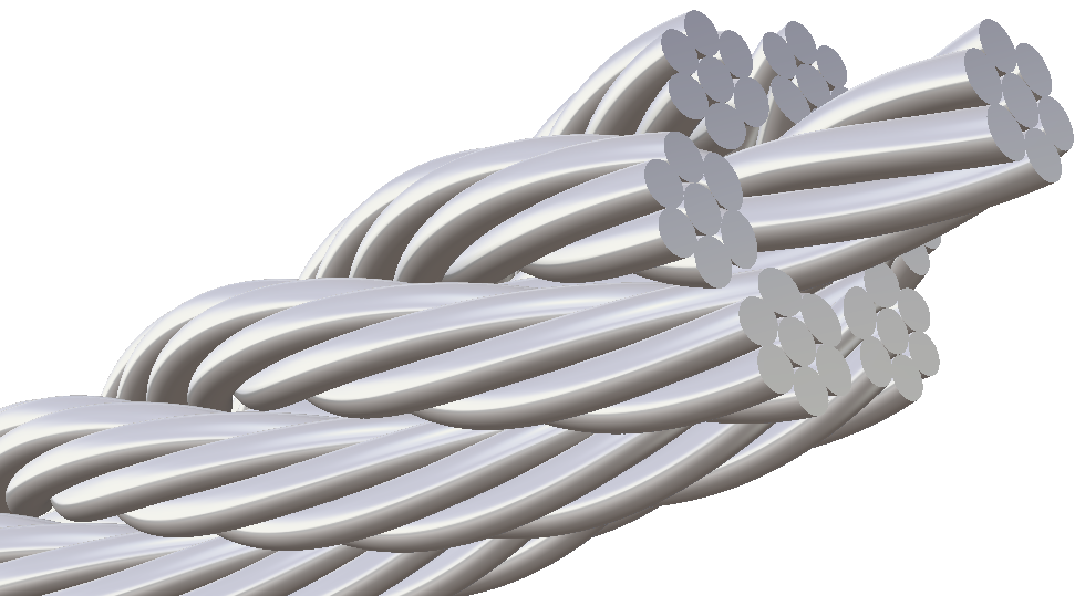 Drahtseil mit Konstruktion 7x7