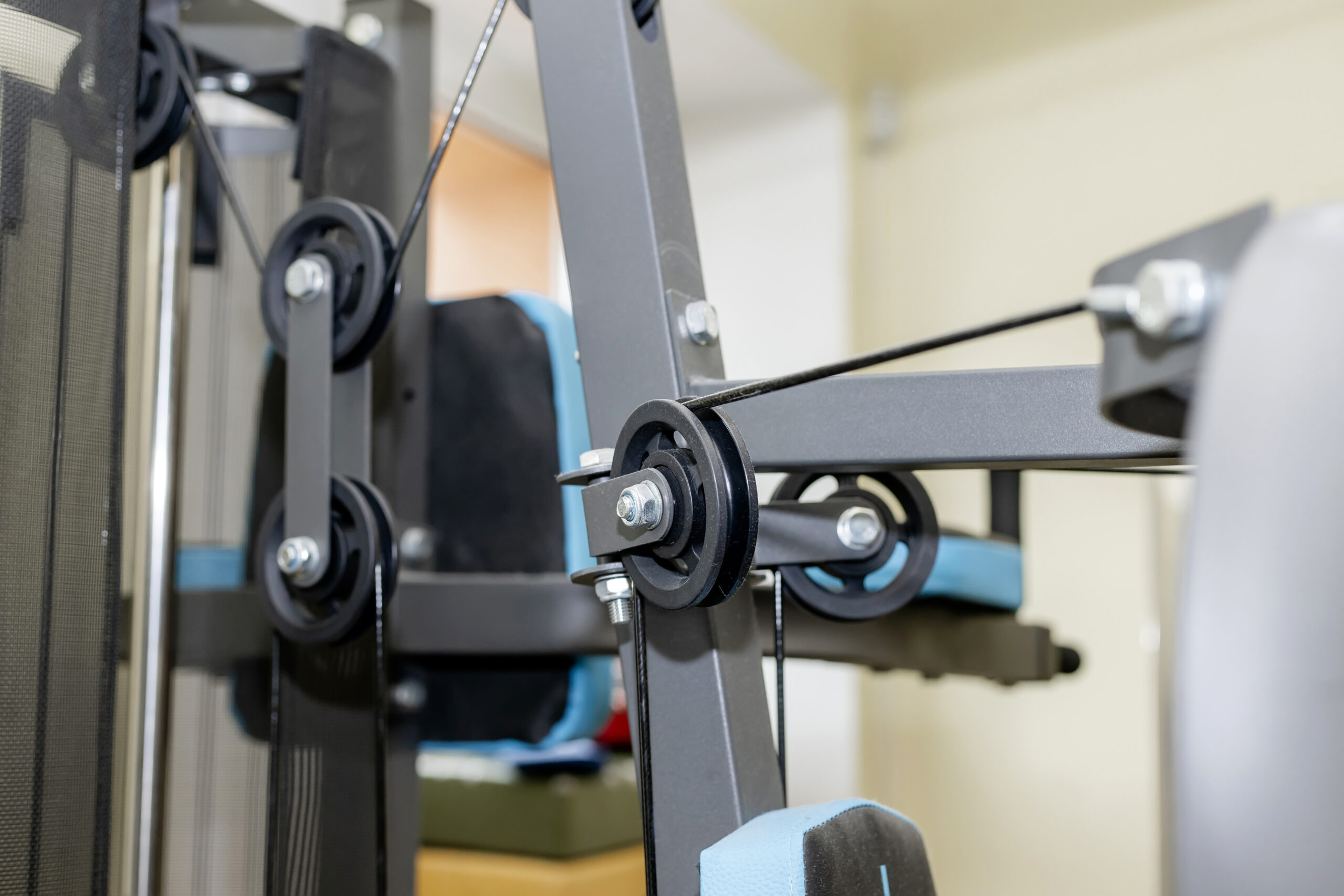 Fitnessseil Drahtseil ummantelt im im Einsatz